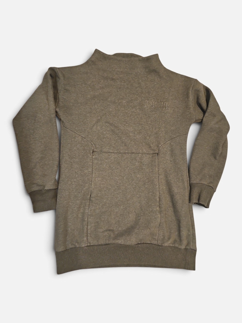 Gymshark Olive Green Women's Pullover Mockneck Hoodie Size Small